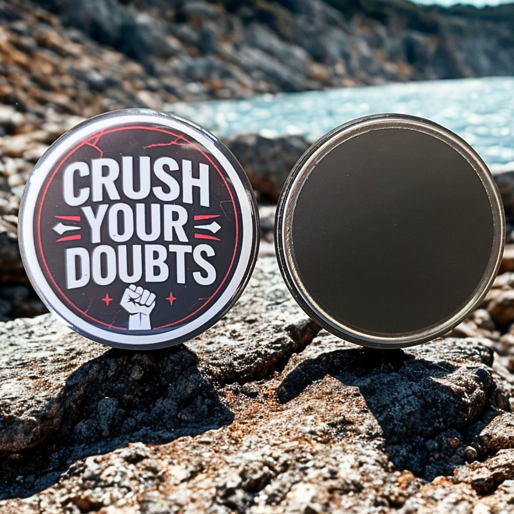 Crush Your Doubts - Motivational 2.25" Magnet