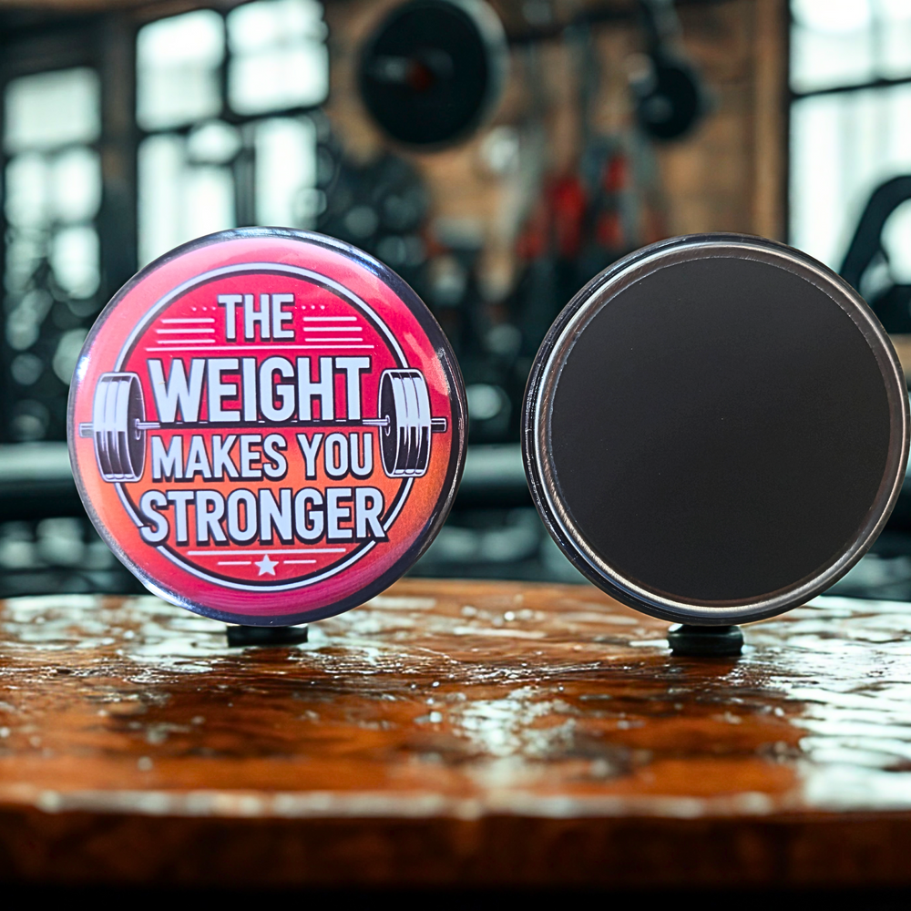 "The Weight Makes You Stronger - Motivational 2.25" Fridge Magnet Opener (2.25 in) (Copy)