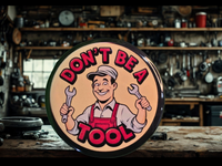 Don't Be a Tool - '50s Stamped Magnetic Bottle Opener (2.25 in)
