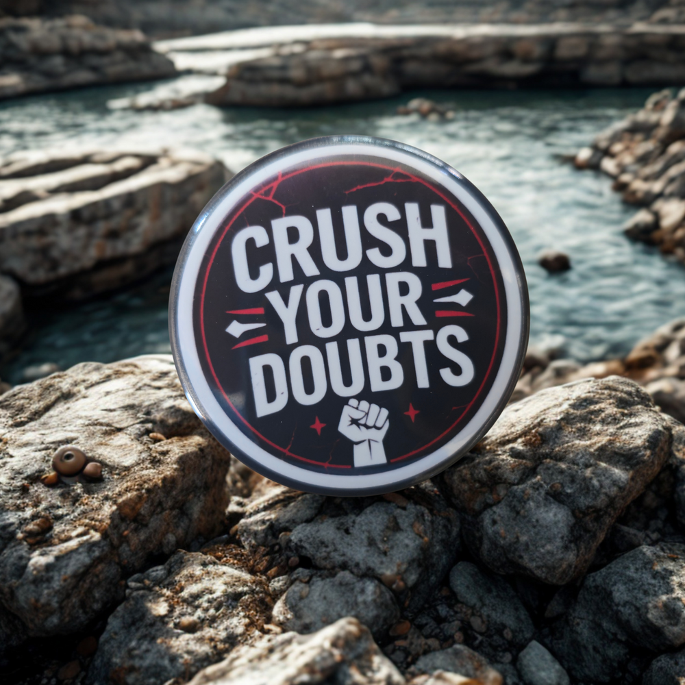 Crush Your Doubts - Motivational 2.25" Magnet