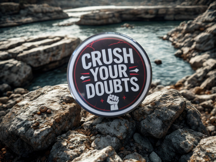 Crush Your Doubts - Motivational 2.25" Magnet