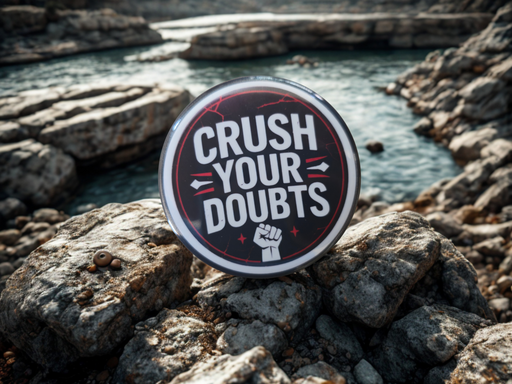 Crush Your Doubts - Motivational 2.25" Magnet