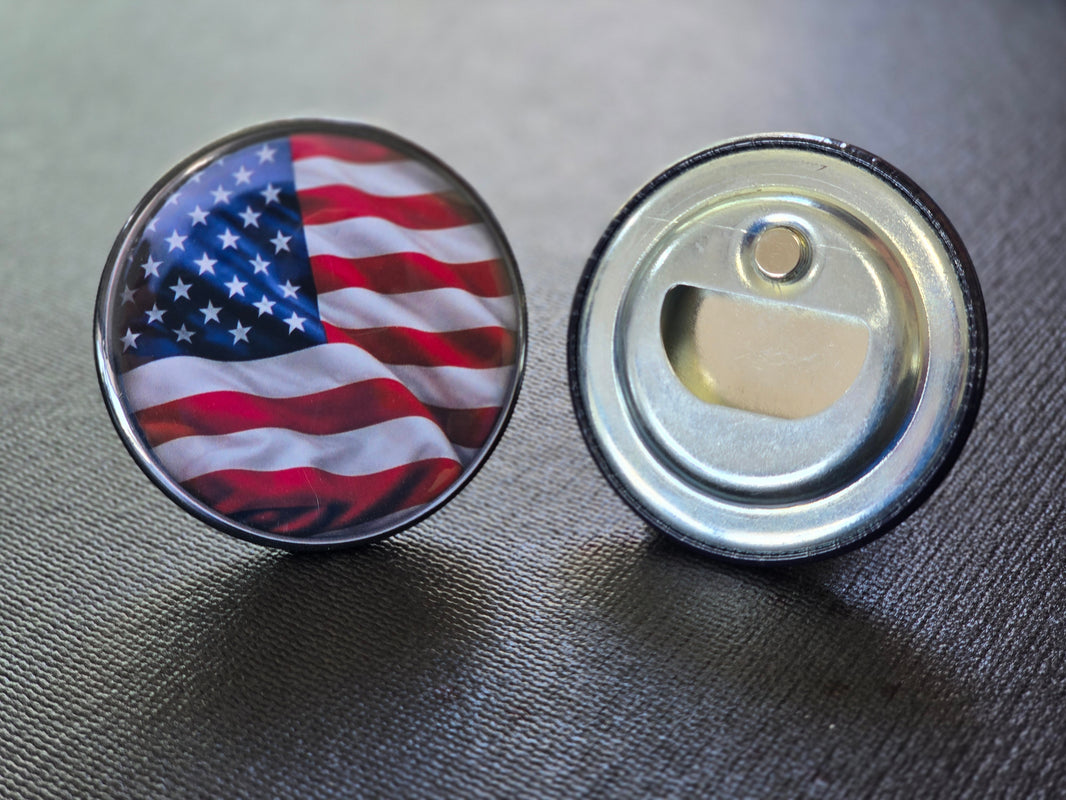 Classic American Flag Magnetic Bottle Opener