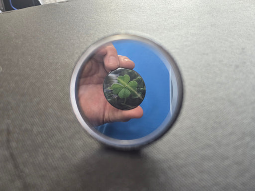 Custom Pocket Mirror - Clover reflection
