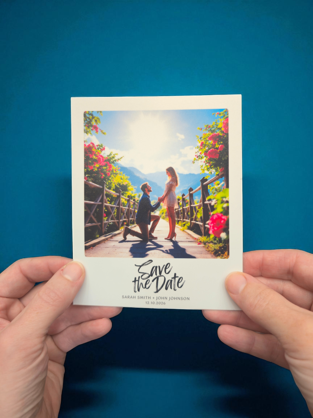 Save The Date Photo Magnet Close-up