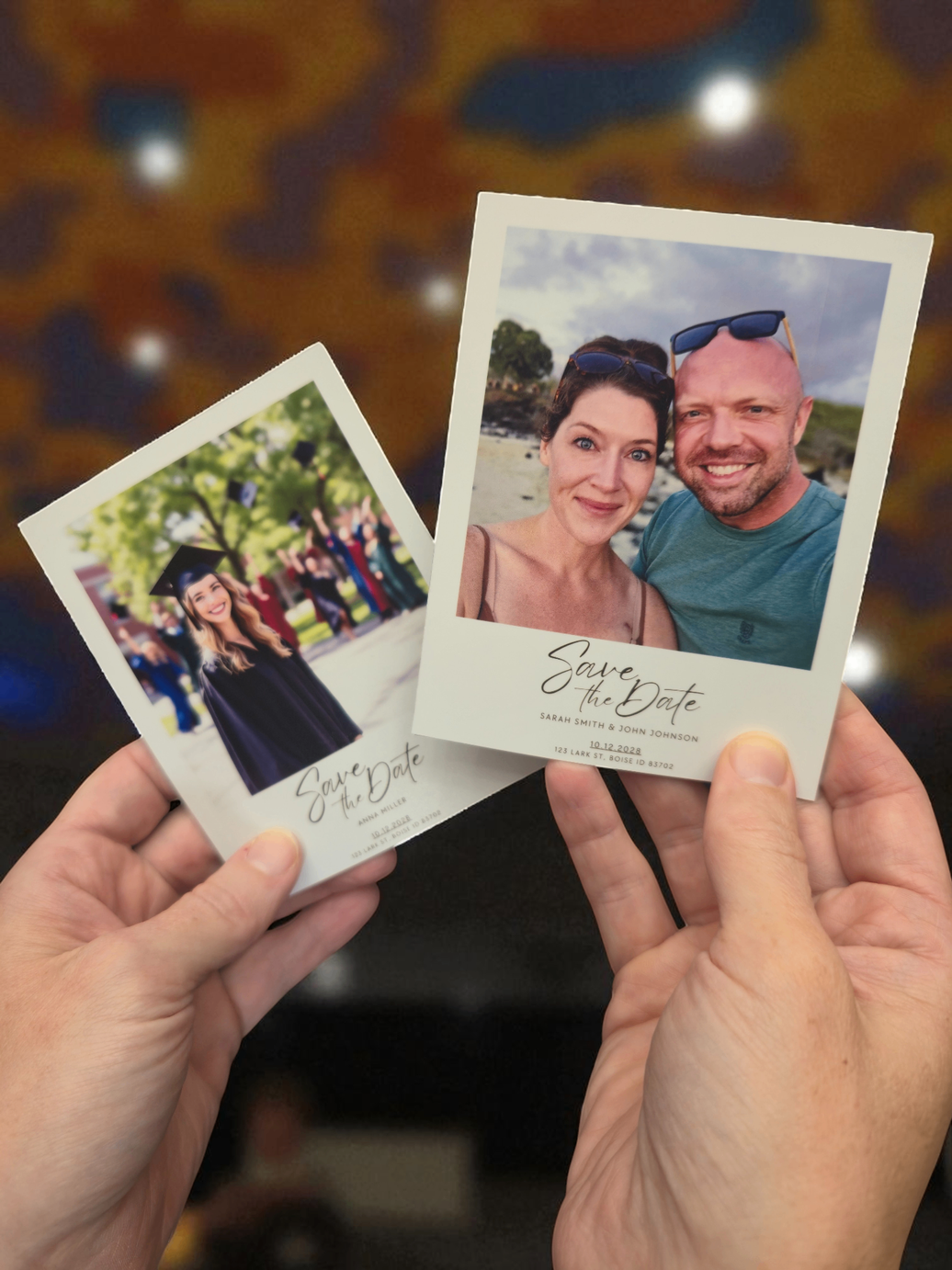 Save The Date Magnets on Fridge - Couple Beach Photo