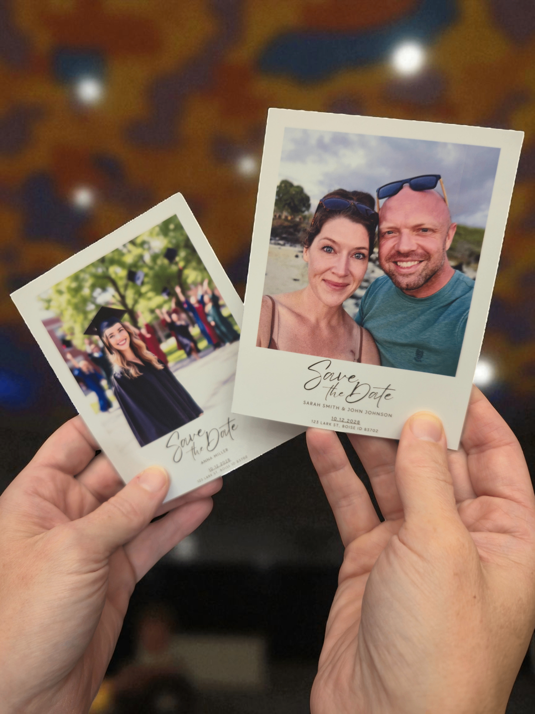 Save The Date Magnets on Fridge - Couple Beach Photo
